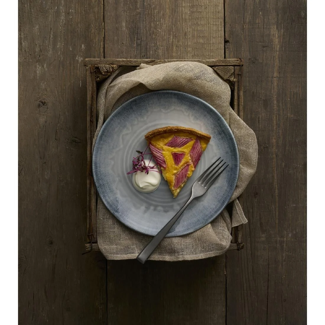 Dudson Harvest Flux Grey Organic Coupe Plates 230mm (12 Pack) - Image 2