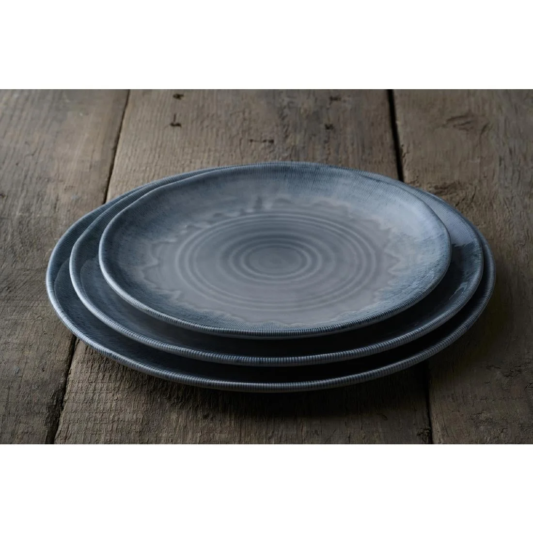 Dudson Harvest Flux Grey Organic Coupe Plates 230mm (12 Pack) - Image 4
