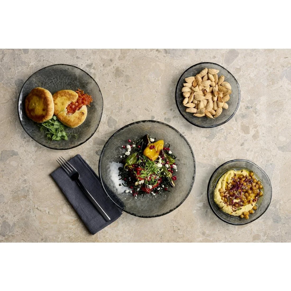 Churchill Viana Organic Glasses Bowls Dusk 170mm (6 Pack) - Image 4