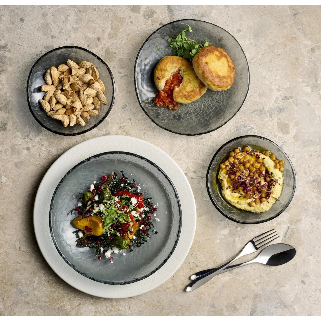 Churchill Viana Organic Glasses Bowls Dusk 170mm (6 Pack) - Image 5