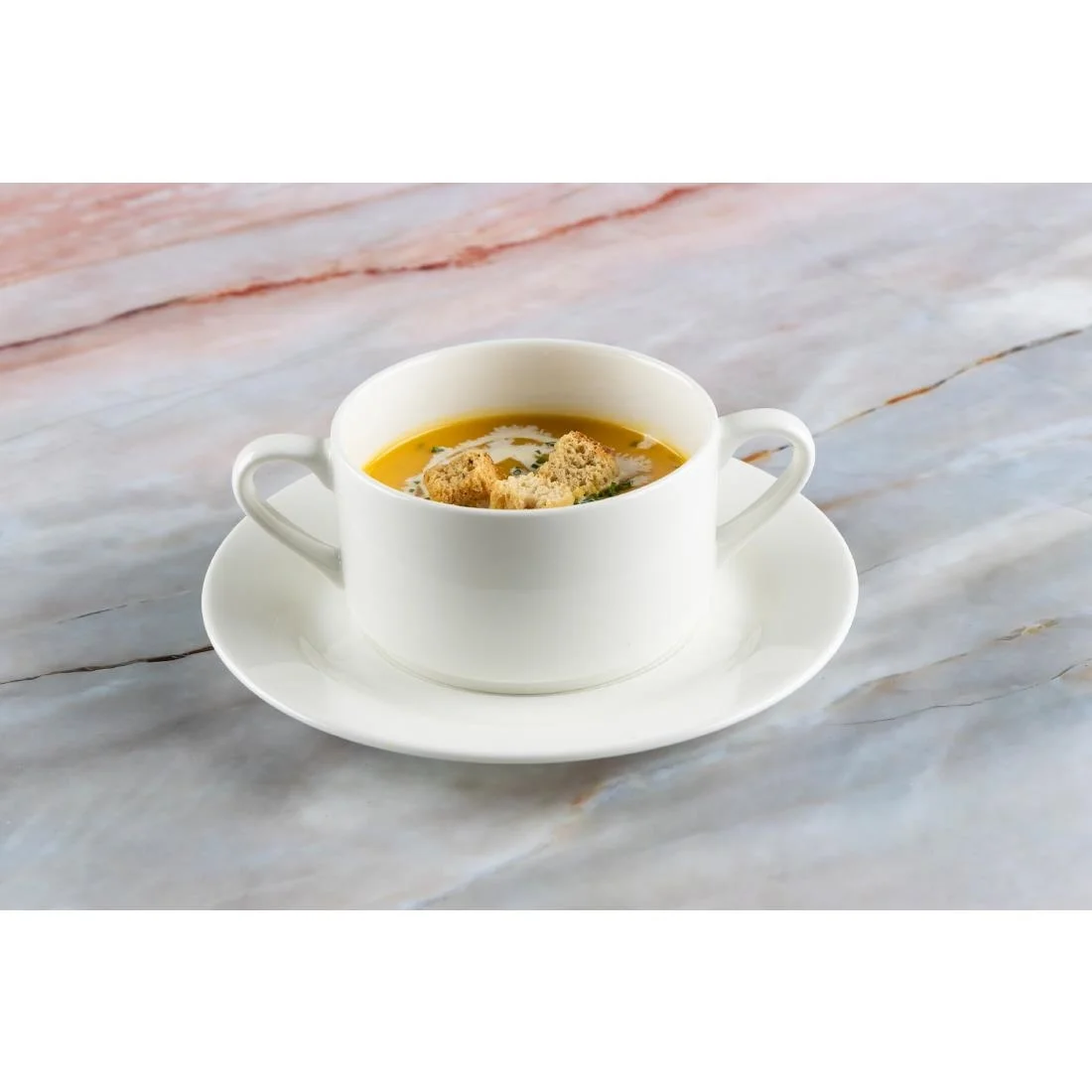 Elia Glacier Fine China Handled Soup Cups 220ml (6 Pack) - Image 3
