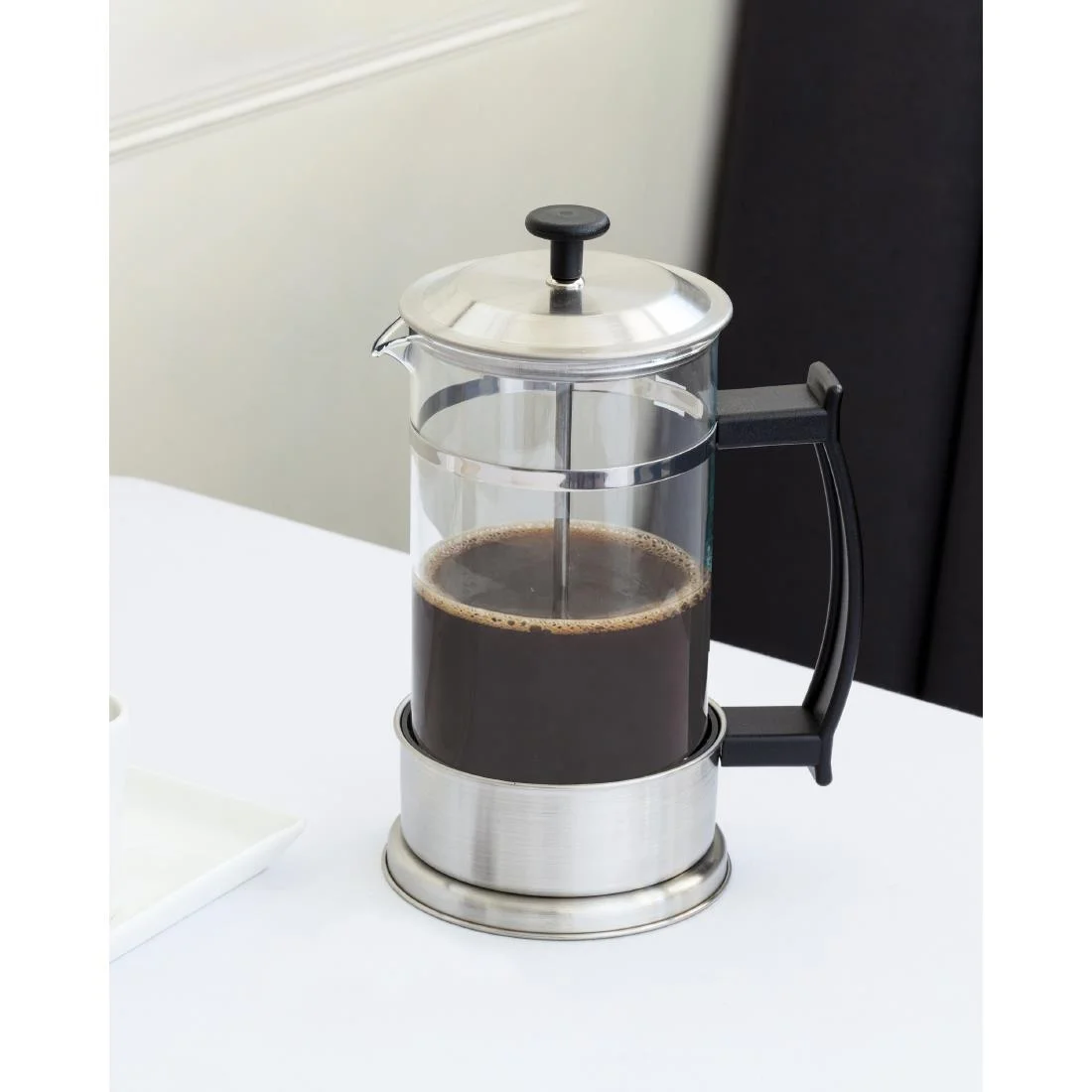 Elia Cafetiere 8-Cup Brushed Aluminium 1Ltr - Image 2
