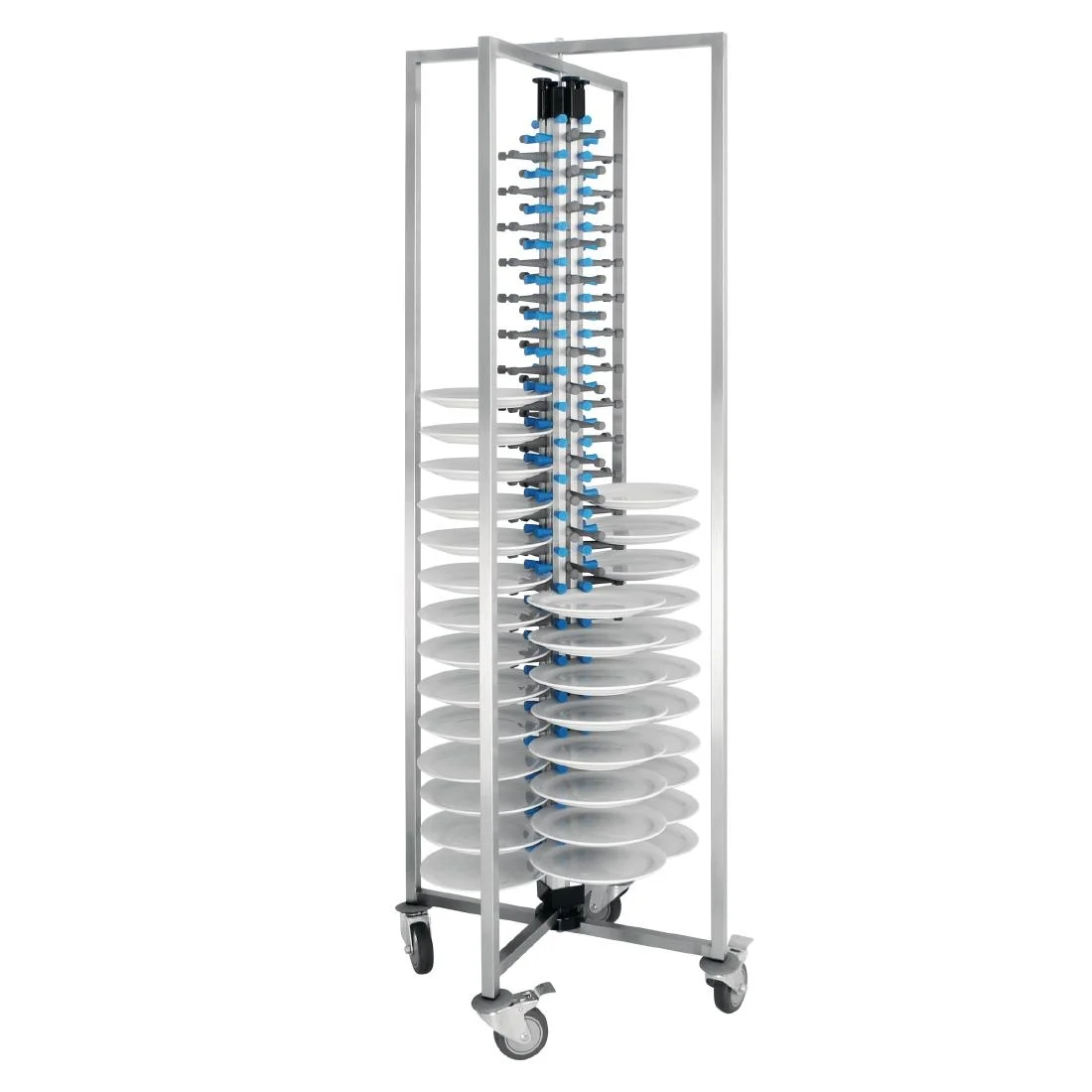 Vogue Mobile Plate Rack 84 Plates - Image 7