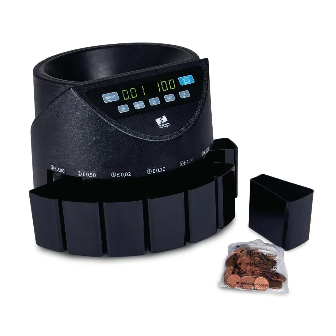 ZZap CS20 GBP Coin Counter & Sorter 220 coins/min GBP - Image 6