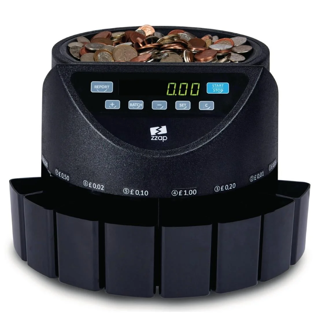 ZZap CS20 GBP Coin Counter & Sorter 220 coins/min GBP - Image 8