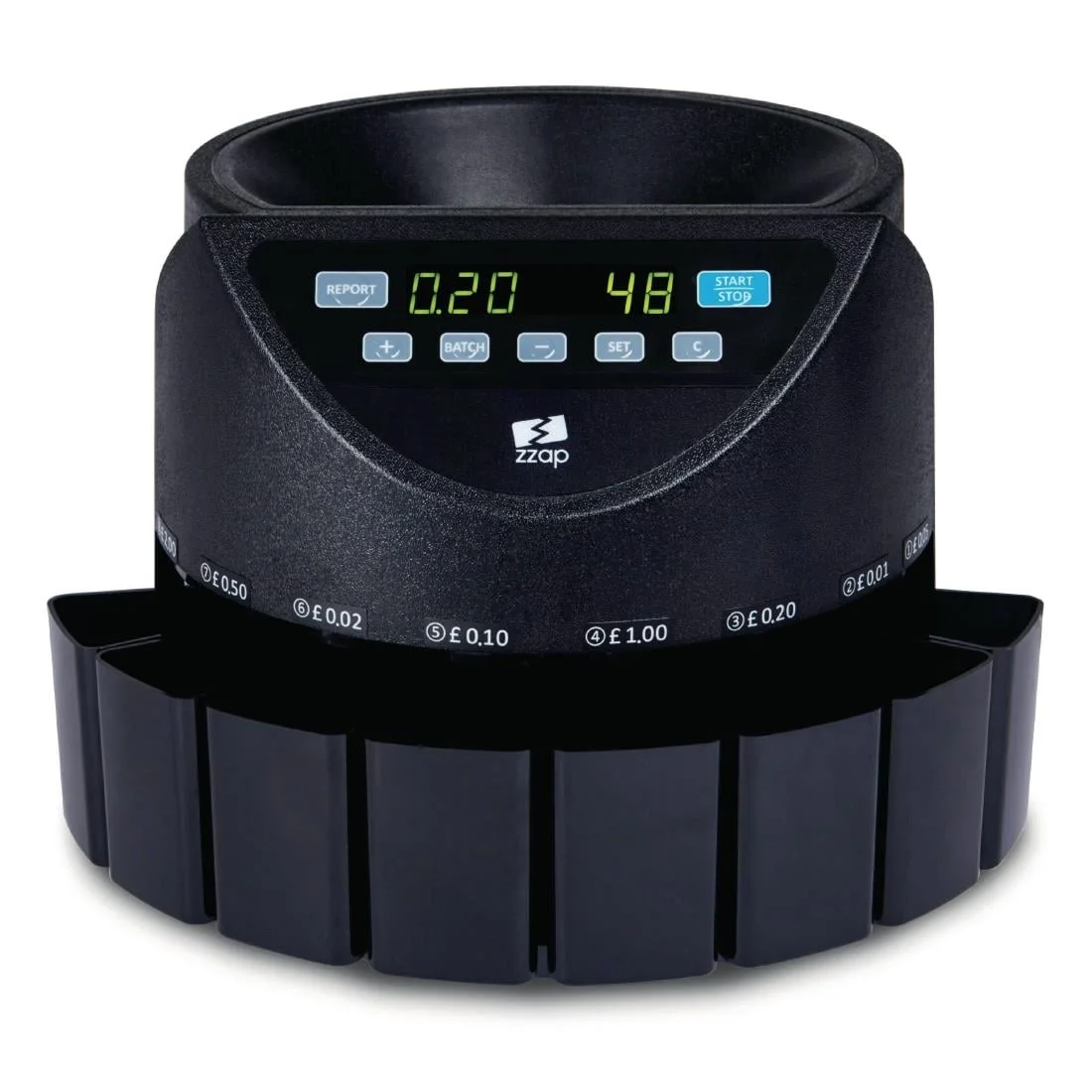 ZZap CS20 GBP Coin Counter & Sorter 220 coins/min GBP - Image 9