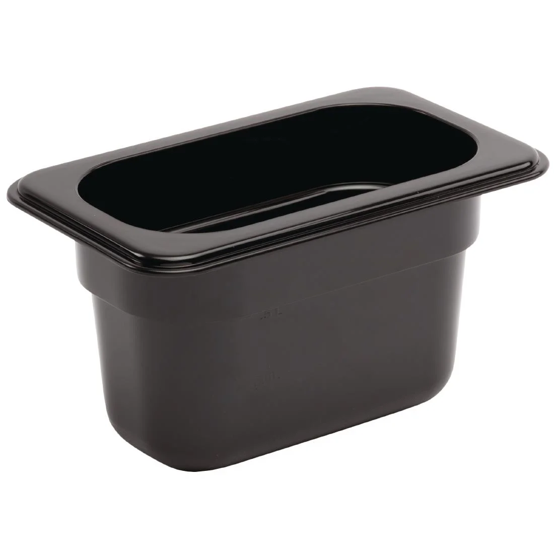 Vogue ABS Gastronorm Tray Black GN 1/9 100mm