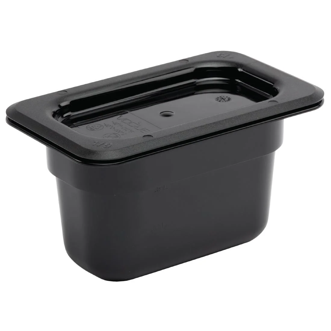 Vogue ABS Gastronorm Tray Black GN 1/9 100mm - Image 2