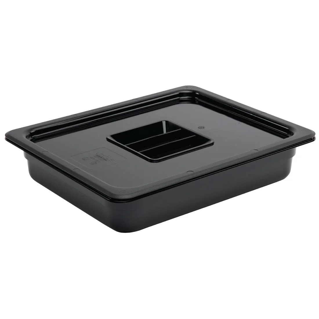 Vogue Polycarbonate 1/2 Gastronorm Container 65mm Black - Image 3