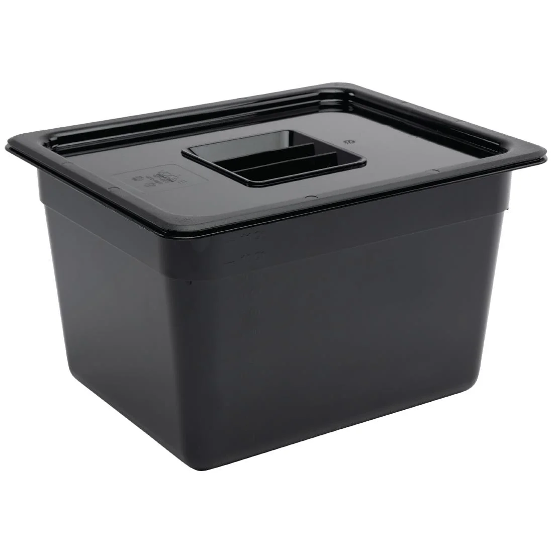 Vogue ABS Gastronorm Tray Black GN 1/2 200mm - Image 3