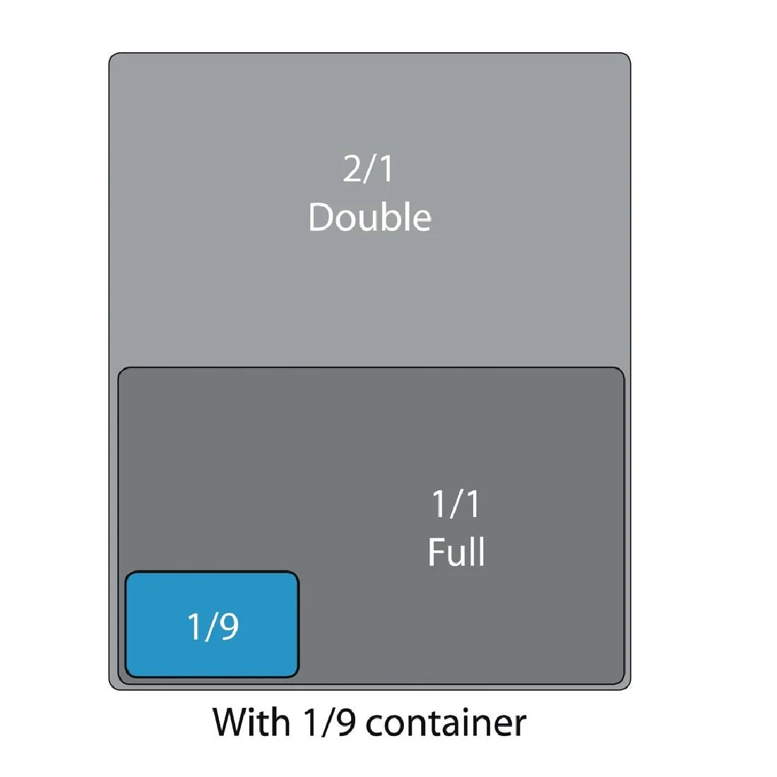 Cambro Polycarbonate 1/9 Gastronorm Pan 100mm
