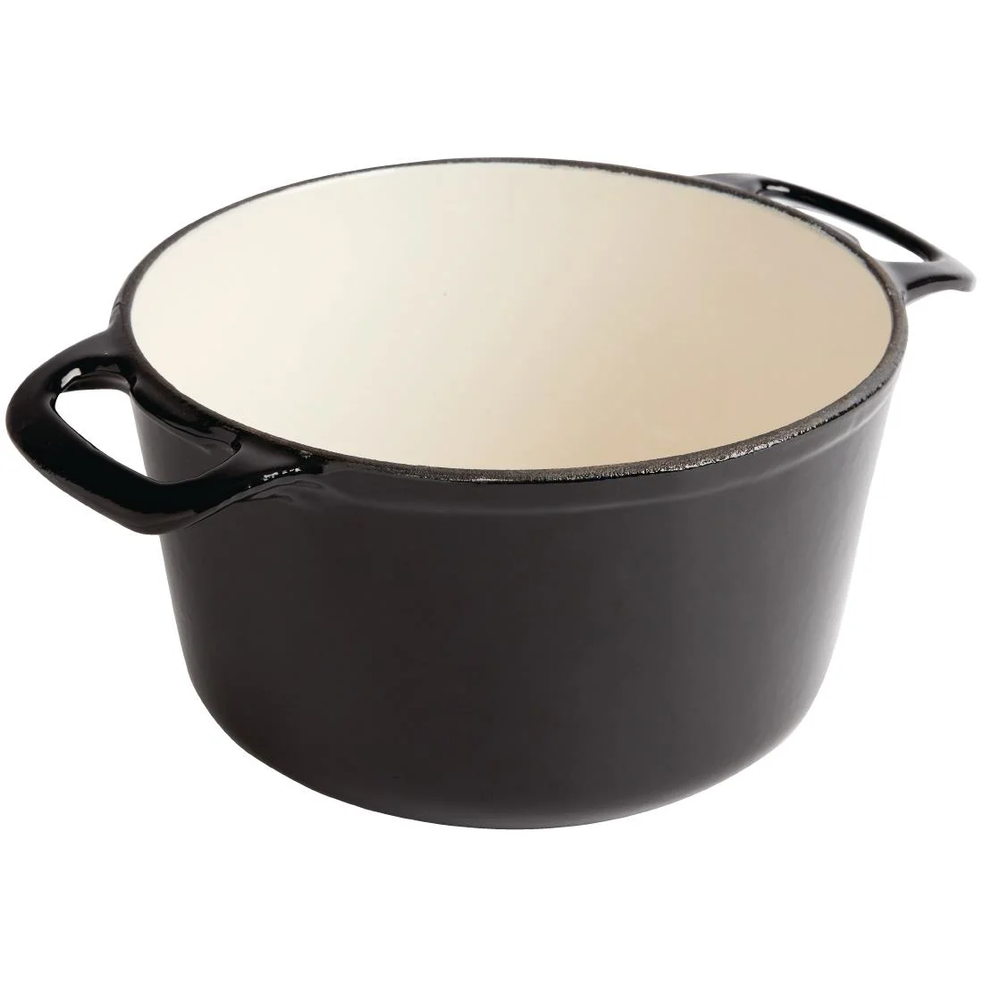 Vogue Black Round Casserole Dish 3.2Ltr - Image 2