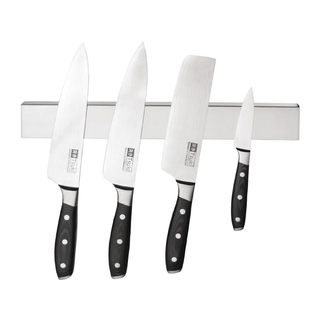 Vogue Stainless Steel Magnetic Knife Rack 300mm - Image 2