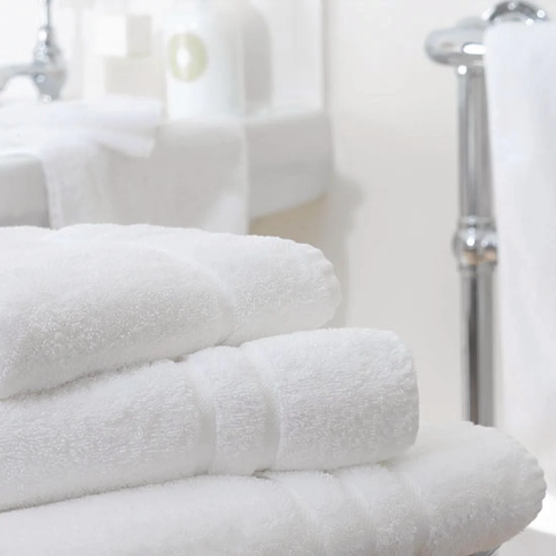 Mitre Comfort Nova Guest Towel White - Image 2