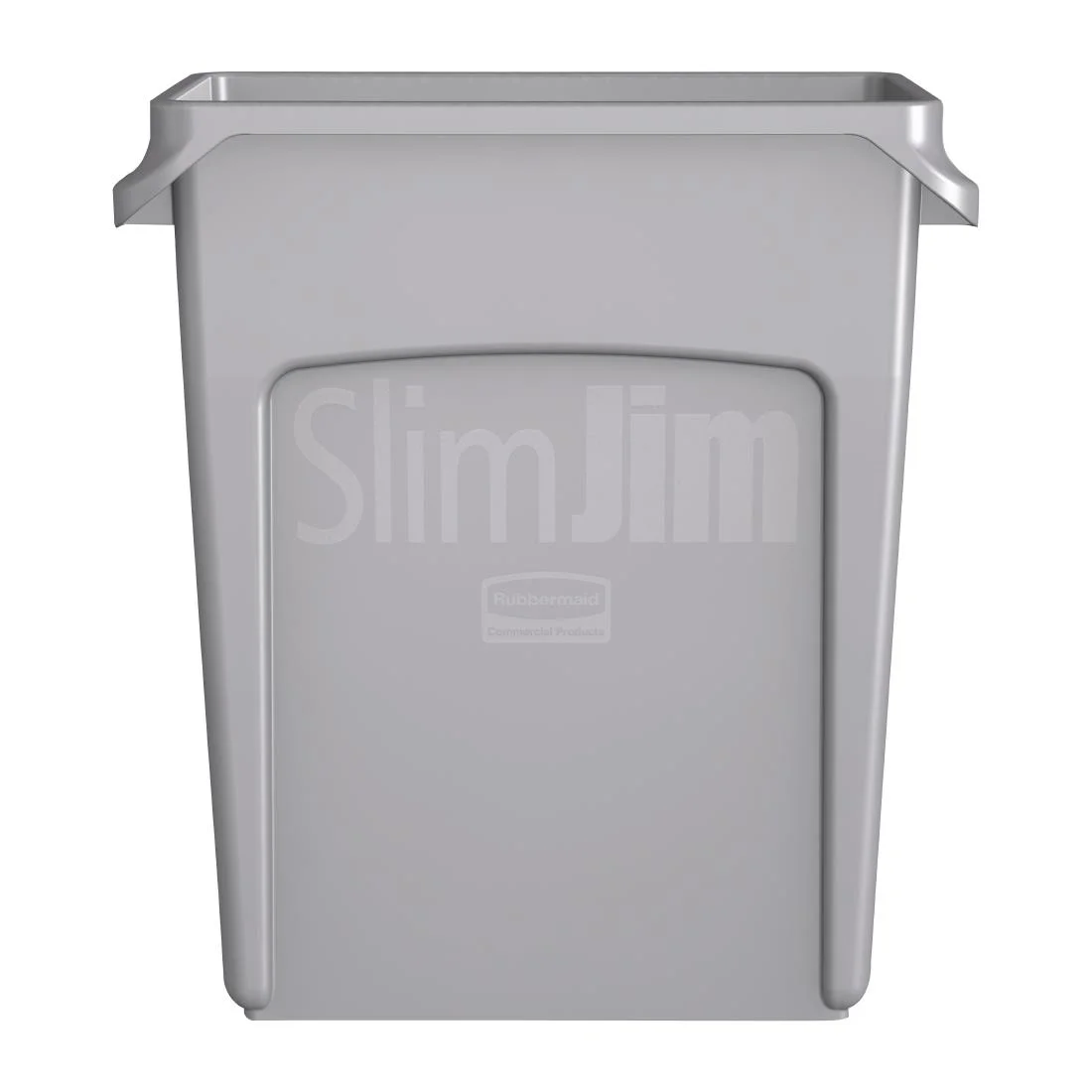 Rubbermaid Slim Jim Container with Venting Channels Grey 60Ltr - Image 2
