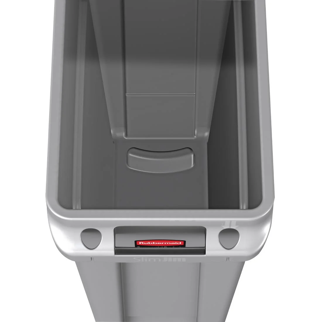 Rubbermaid Slim Jim Container with Venting Channels Grey 87Ltr - Image 6