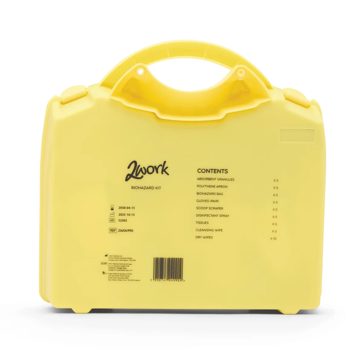 2Work Bio-Hazard Body Fluid Kit with 5 Applications 2W04990 - Image 3