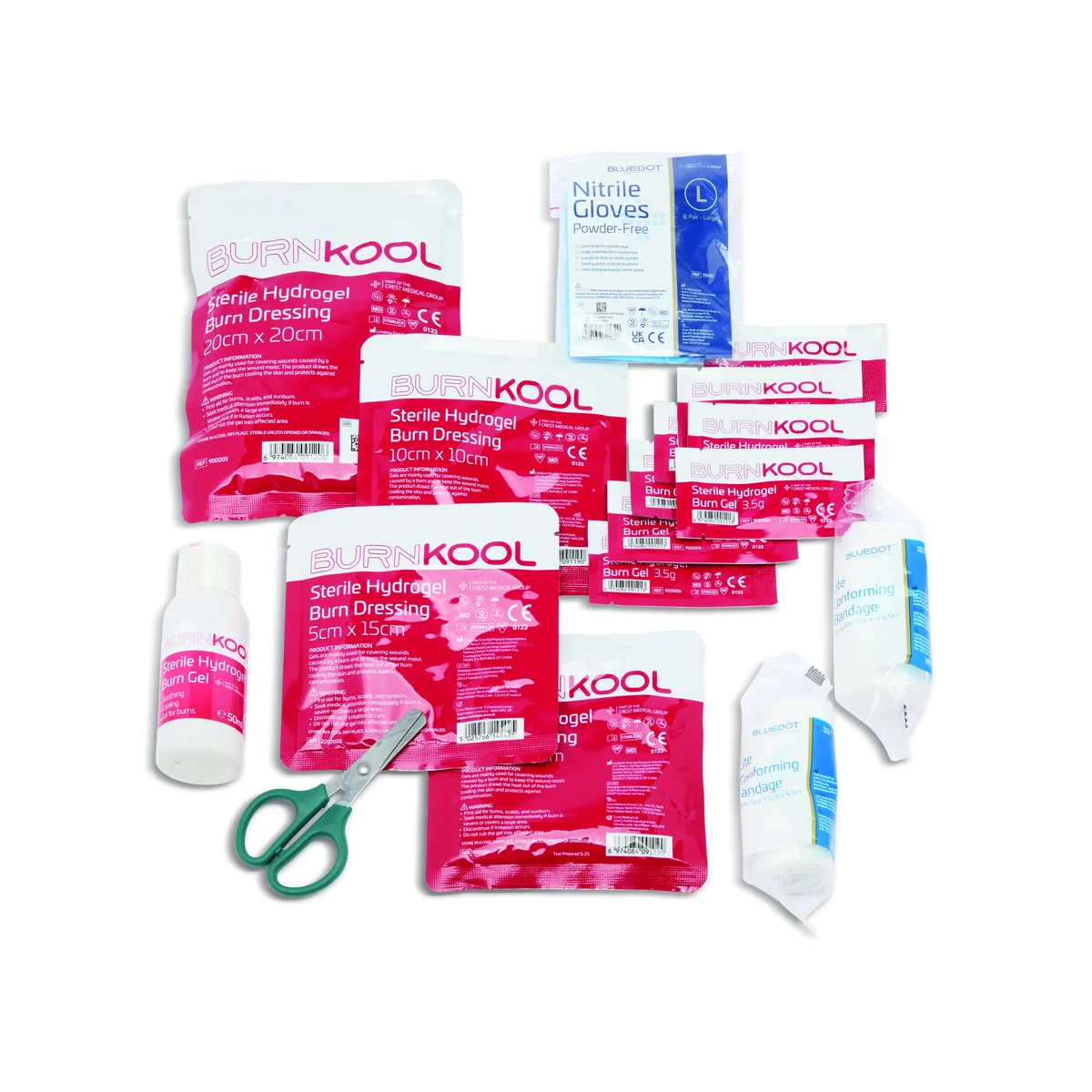 2Work Burns First Aid Kit Small 2W04991 - Image 4