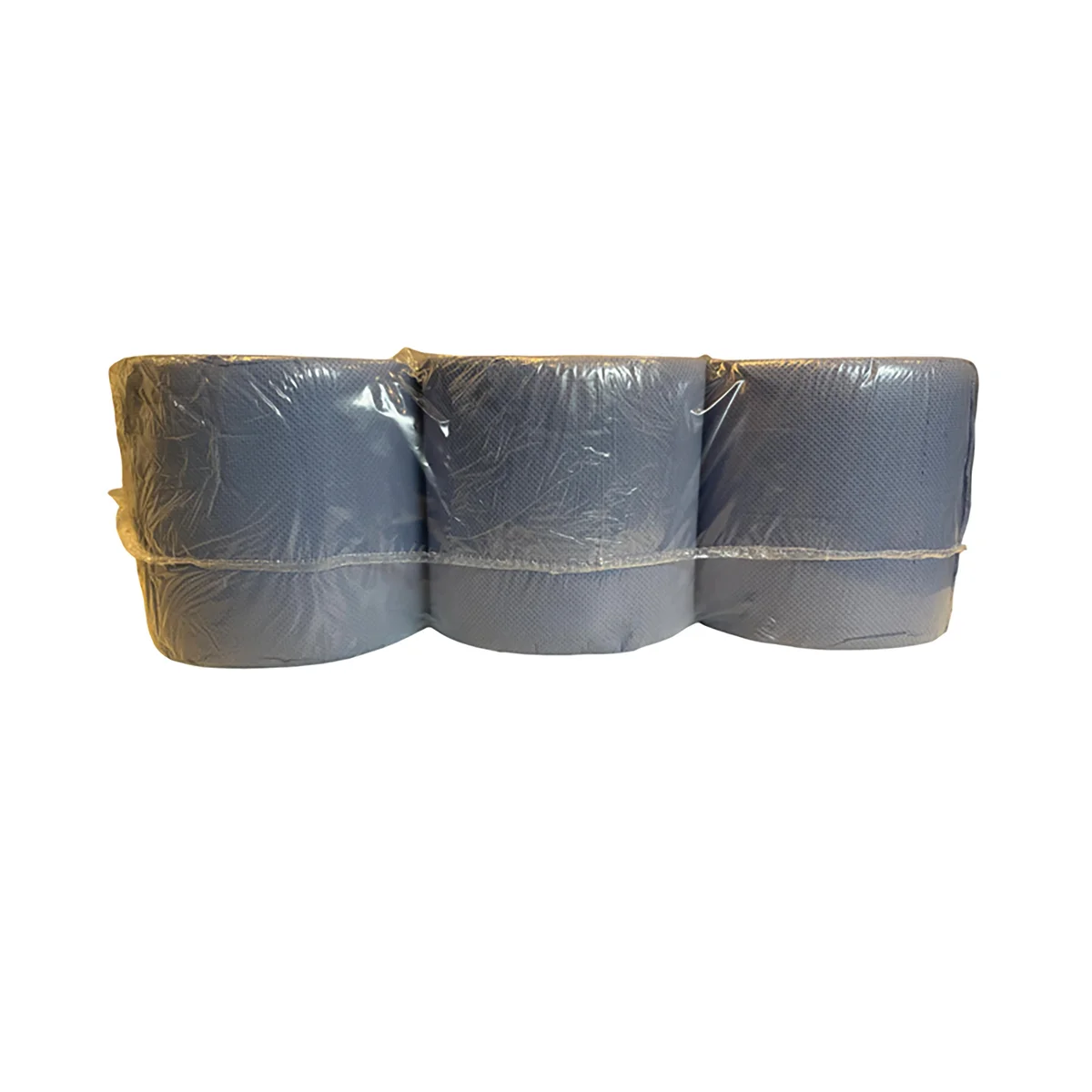2Work 2-Ply Embossed Centrefeed Roll 50m Blue (Pack of 6) 2W10167 - Image 3