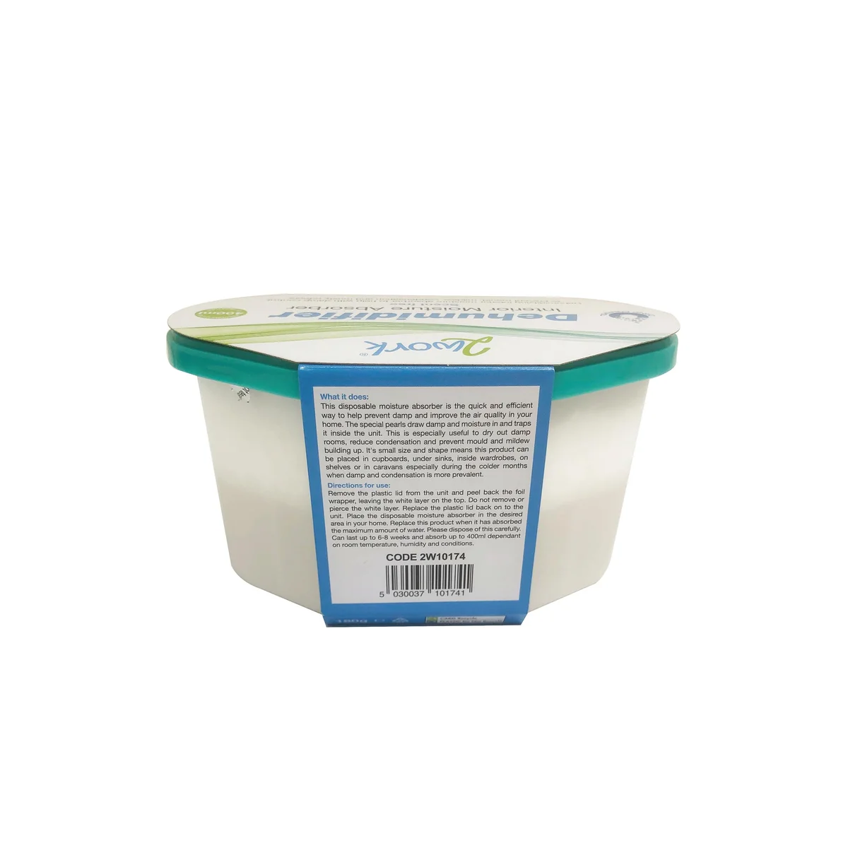 2Work Scent Free Moisture Absorber Dehumidifier 180g 2W10174 - Image 2