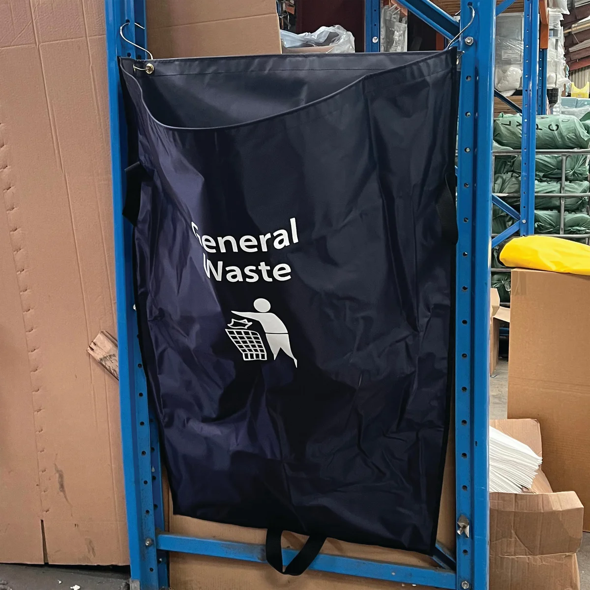2Work Tidy Sack General Waste in Vinyl Blue 2W10737 - Image 2