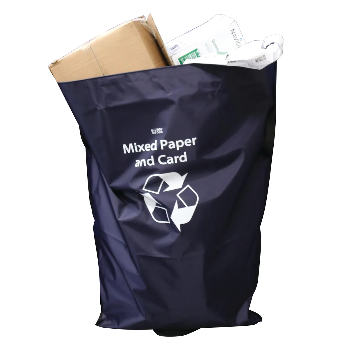 2Work Tidy Sack Mixed Paper and Card in Vinyl Blue 2W10738 - Image 1