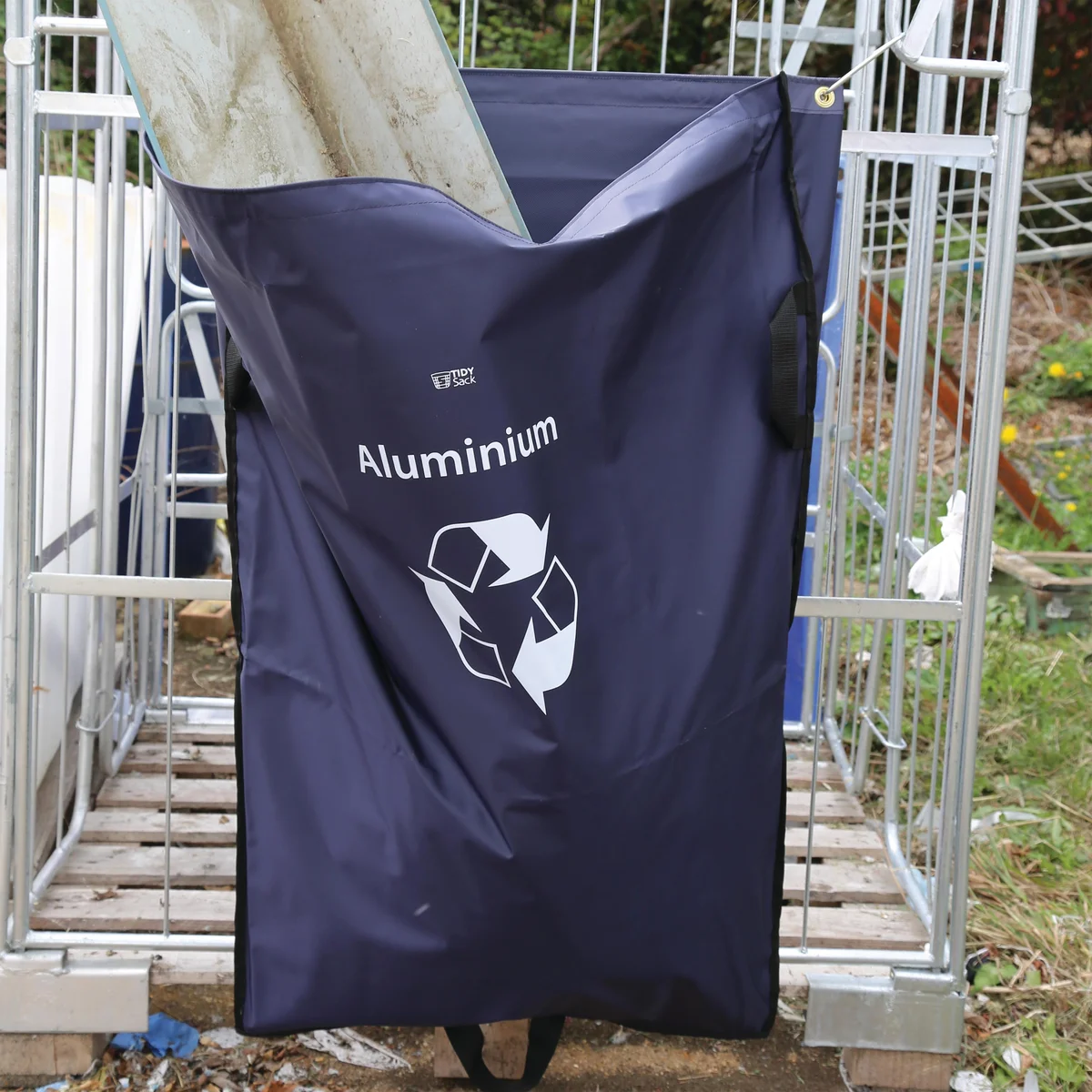 2Work Tidy Sack Aluminium in Vinyl Blue 2W10745 - Image 2