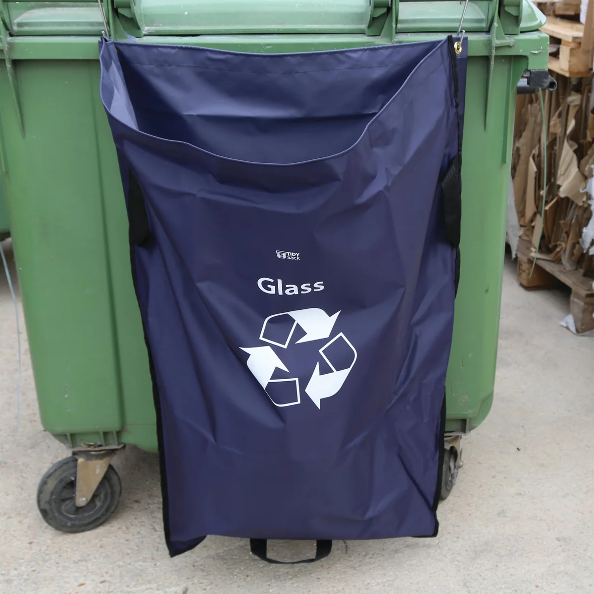 2Work Tidy Sack Glass in Vinyl Blue 2W10749 - Image 2
