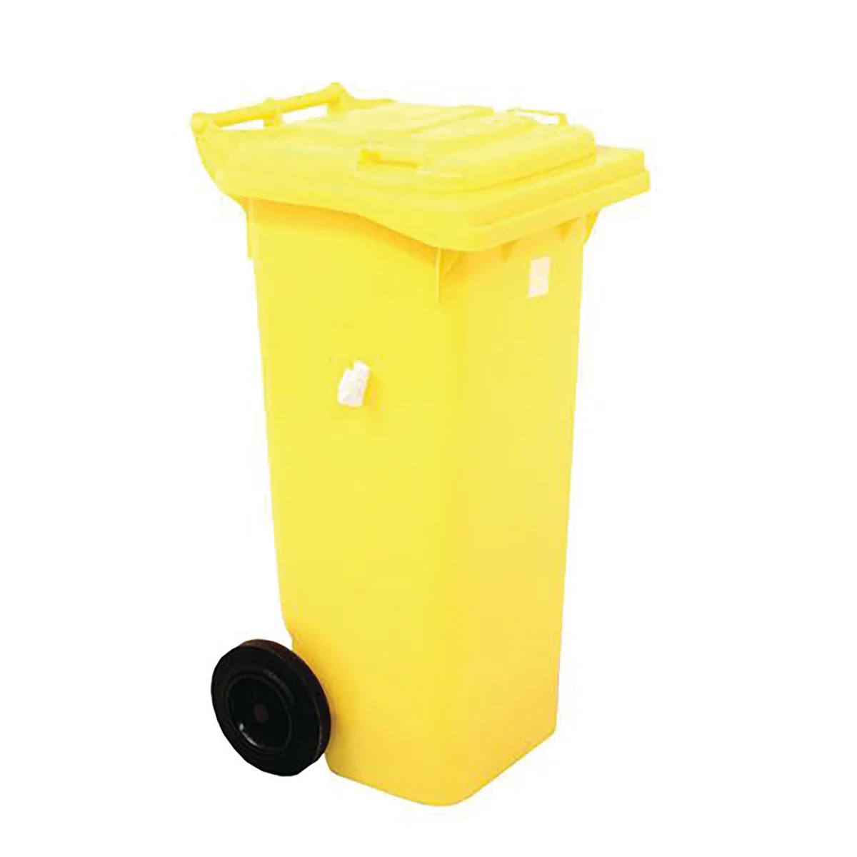 2Work Wheelie Bin 80 Litre Yellow 2W10857 - Image 2