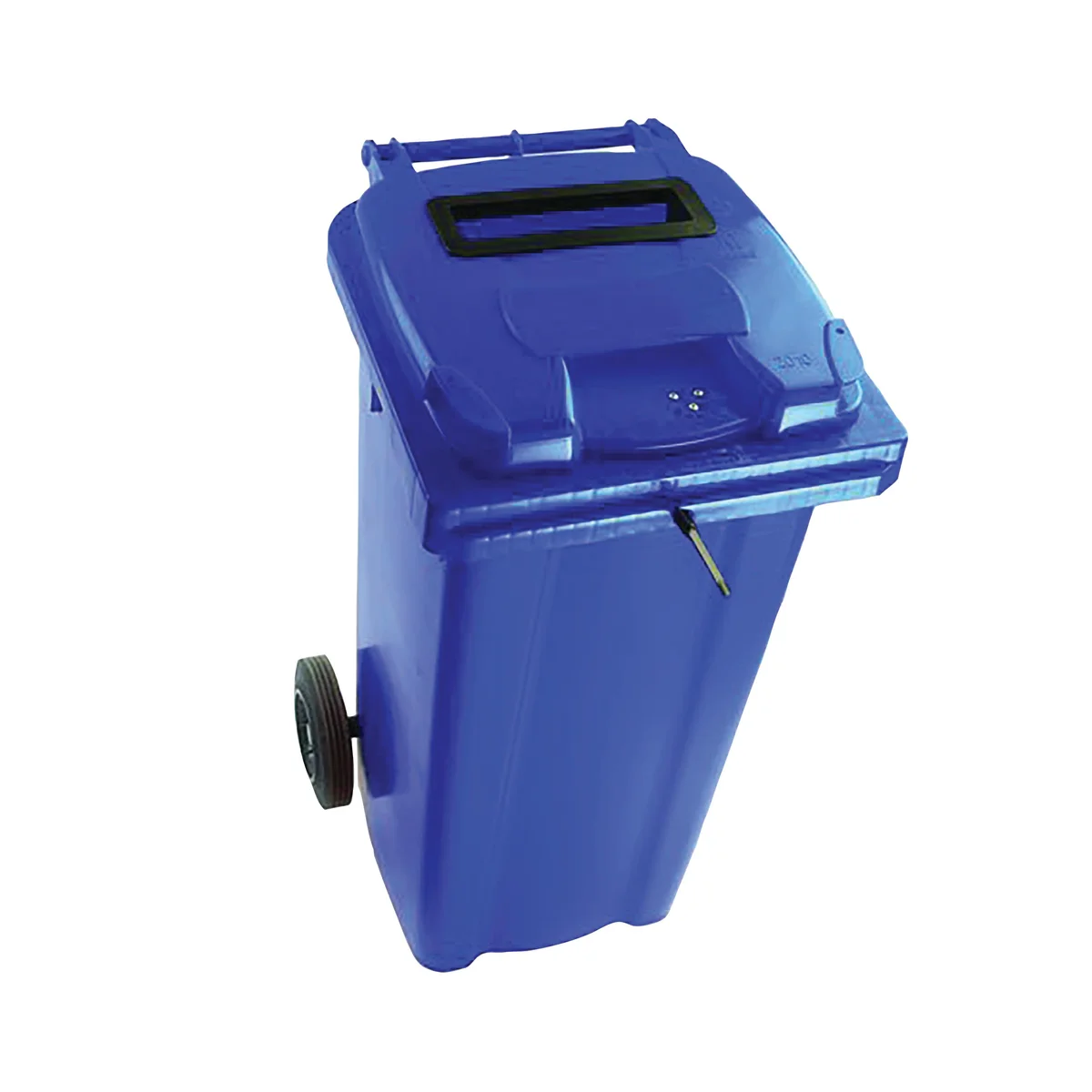 2Work Wheelie Bin Waste Slot Lid 120 Litre Blue  2W10871 - Image 1
