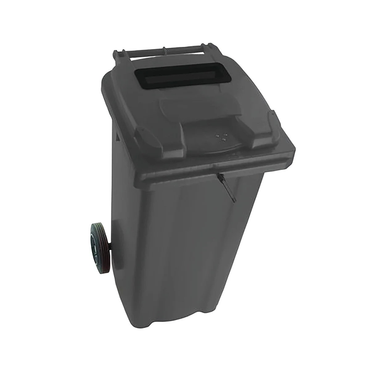 2Work Wheelie Bin Waste Slot Lid 120 Litre Grey  2W10873 - Image 1