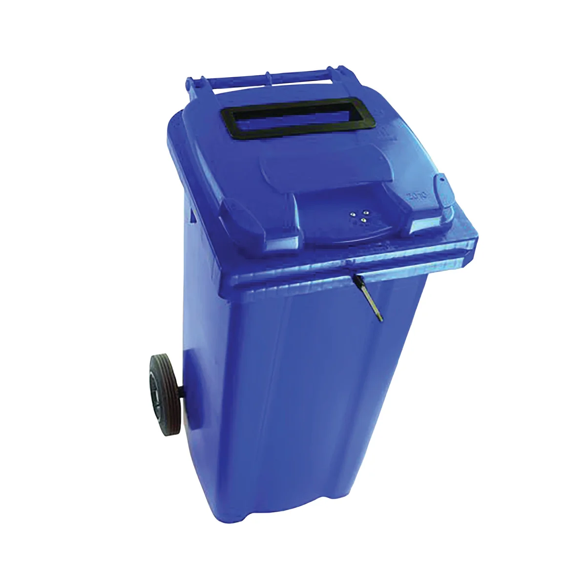 2Work Wheelie Bin Waste Slot Lid 140 Litre Blue  2W10875 - Image 1