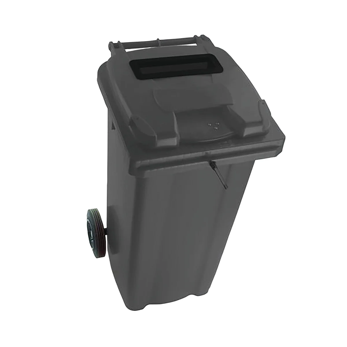 2Work Wheelie Bin Waste Slot Lid 140 Litre Grey  2W10877 - Image 1
