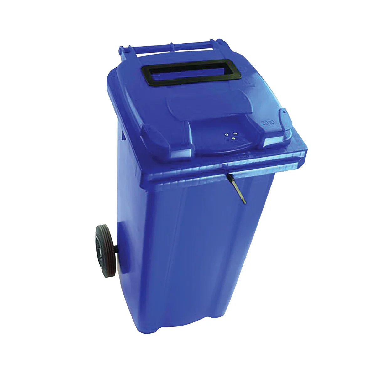 2Work Wheelie Bin Waste Slot Lid 240 Litre Blue  2W10880 - Image 1