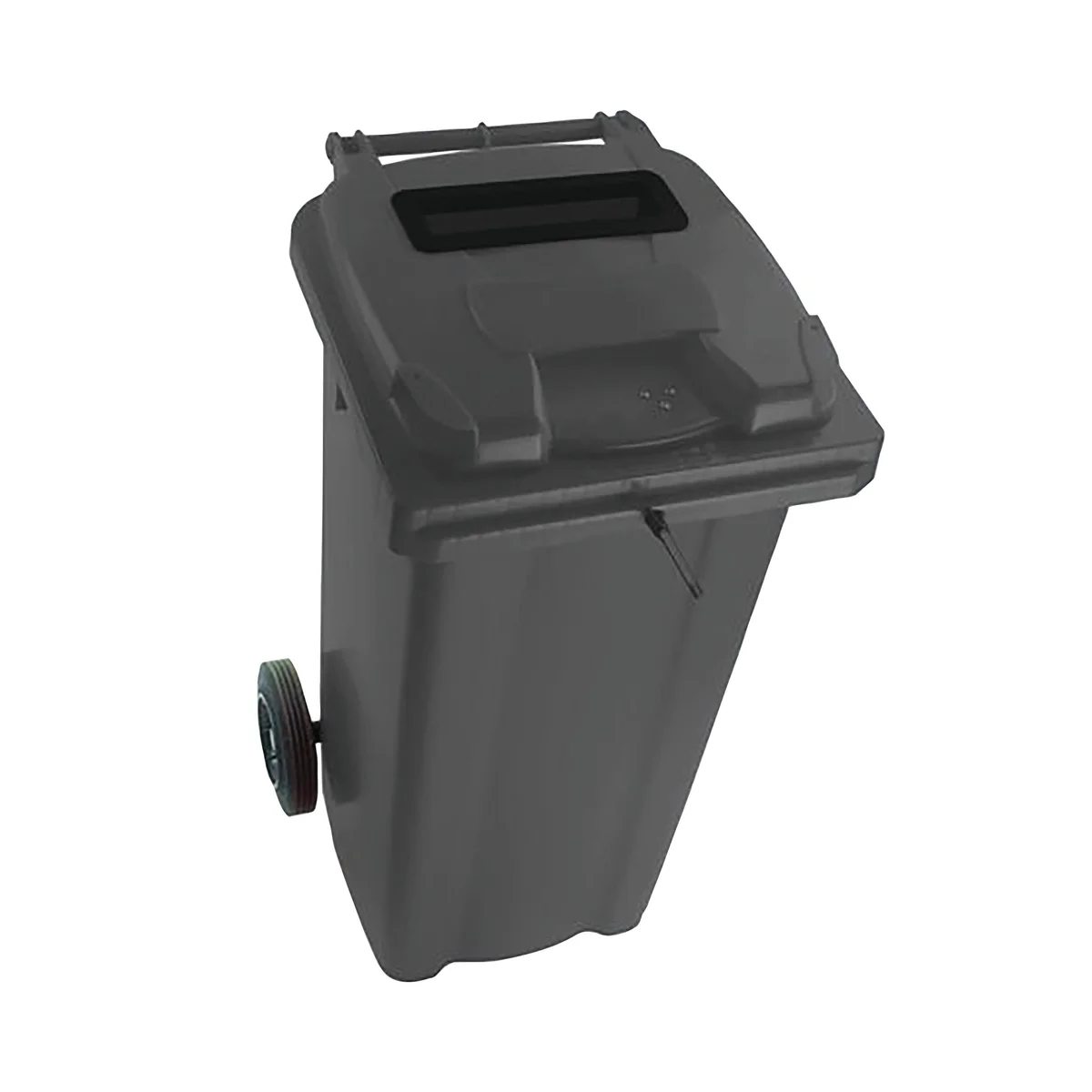 2Work Wheelie Bin Waste Slot Lid 240 Litre Grey  2W10882 - Image 1