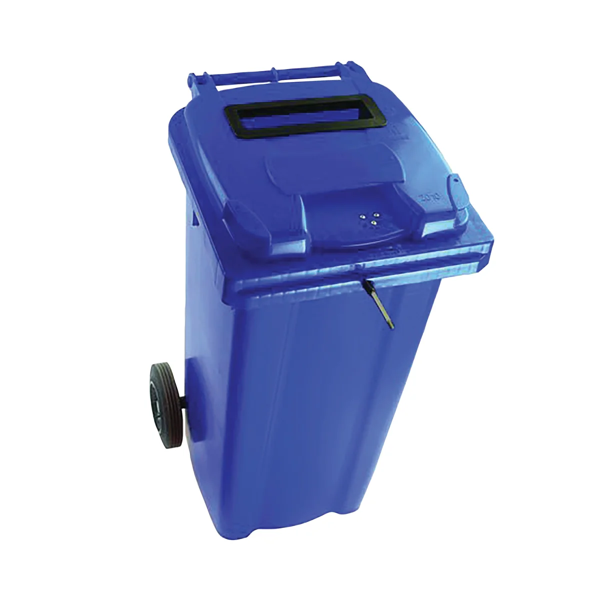 2Work Wheelie Bin Waste Slot Lid 360 Litre Blue  2W10884 - Image 1