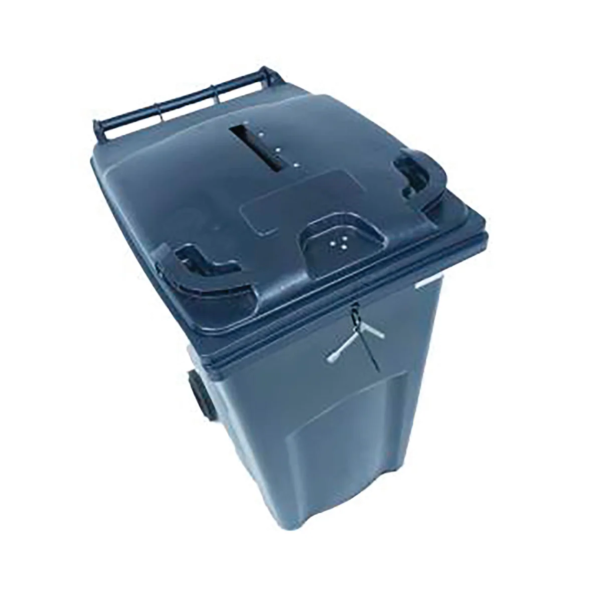 2Work Wheelie Bin Waste Slot Lid 360 Litre Grey  2W10886 - Image 1