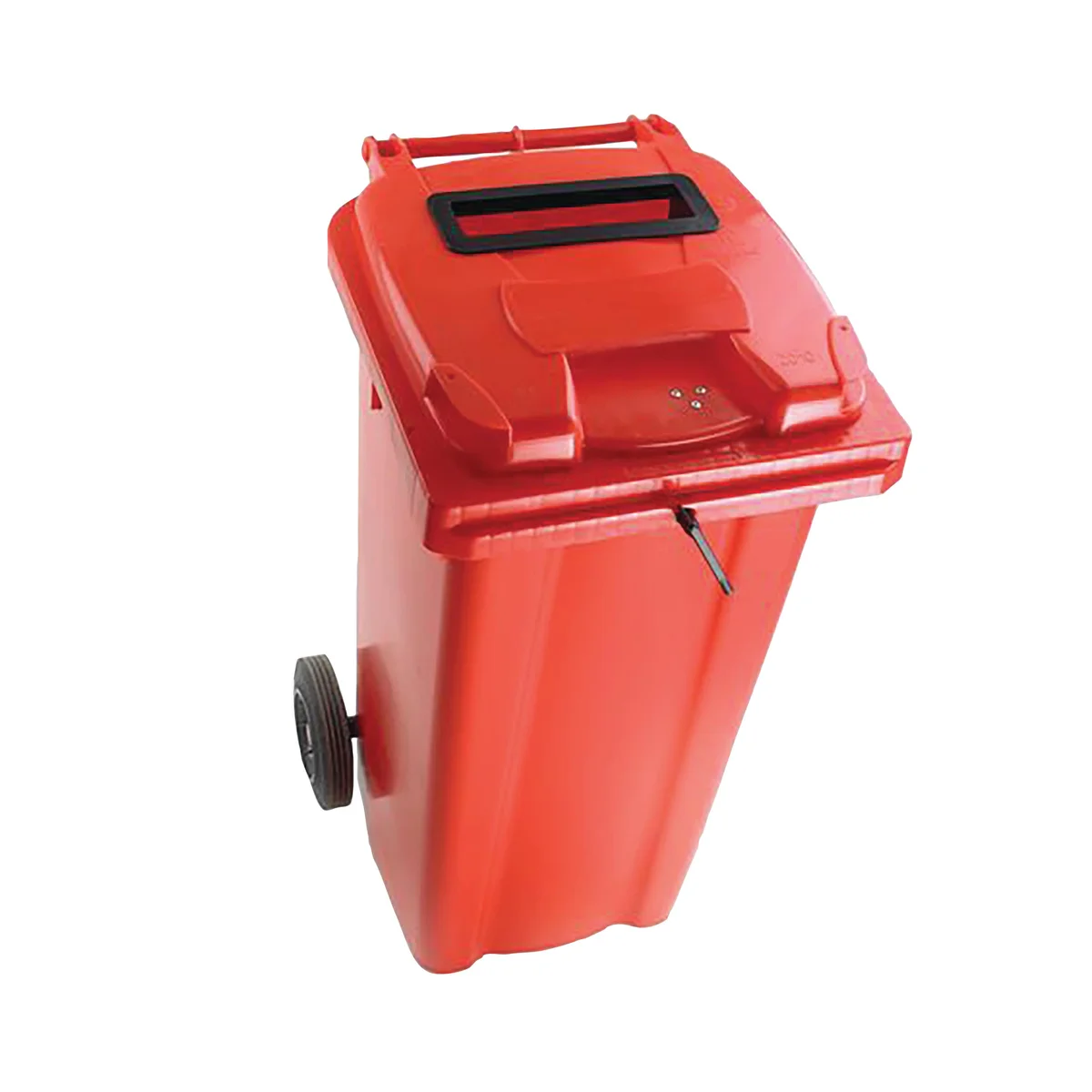 2Work Wheelie Bin Waste Slot Lid 360 Litre Red  2W10887 - Image 1