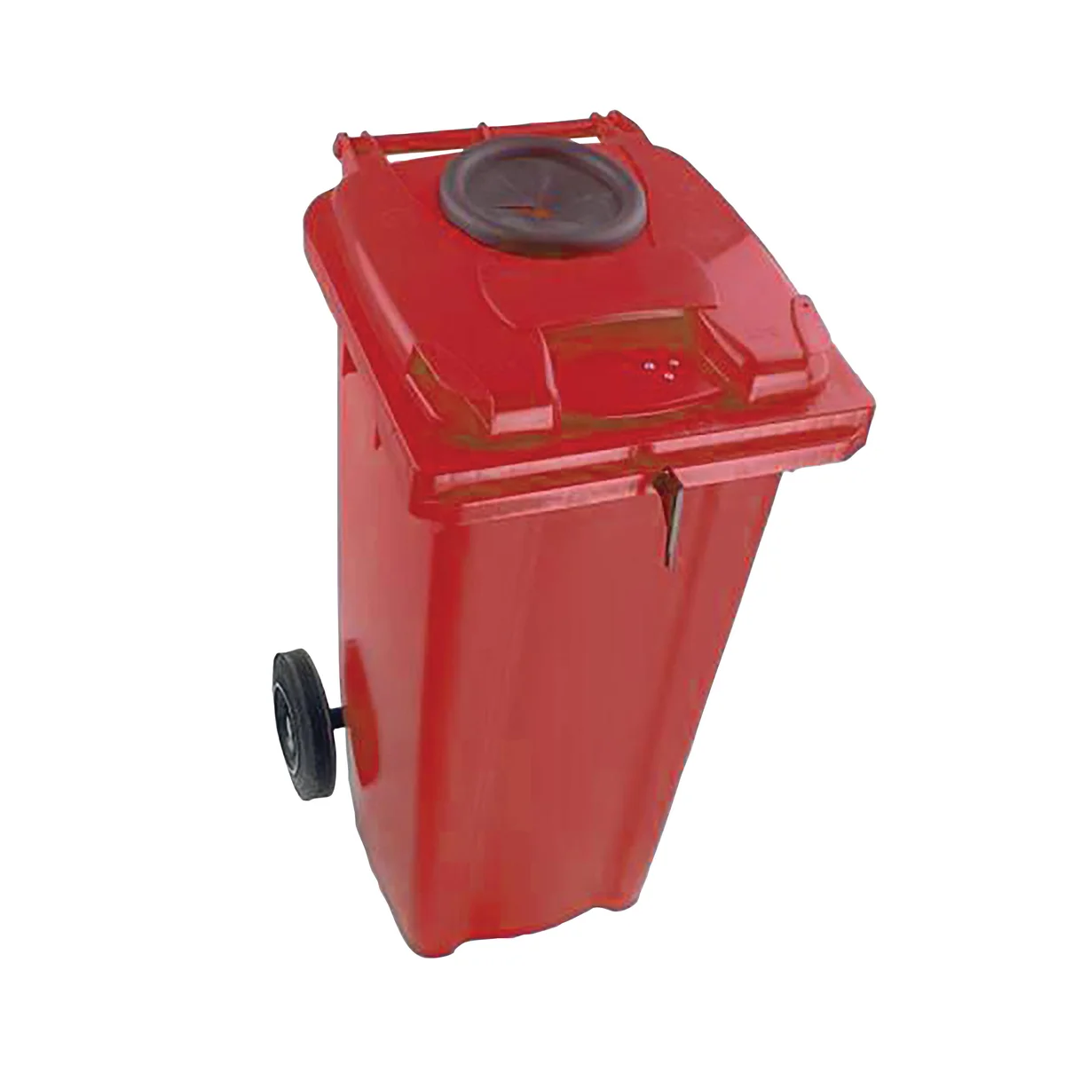 2Work Wheelie Bin 120 Litre with Bottle Bank Aperture and Lock 2W10925 - Image 1