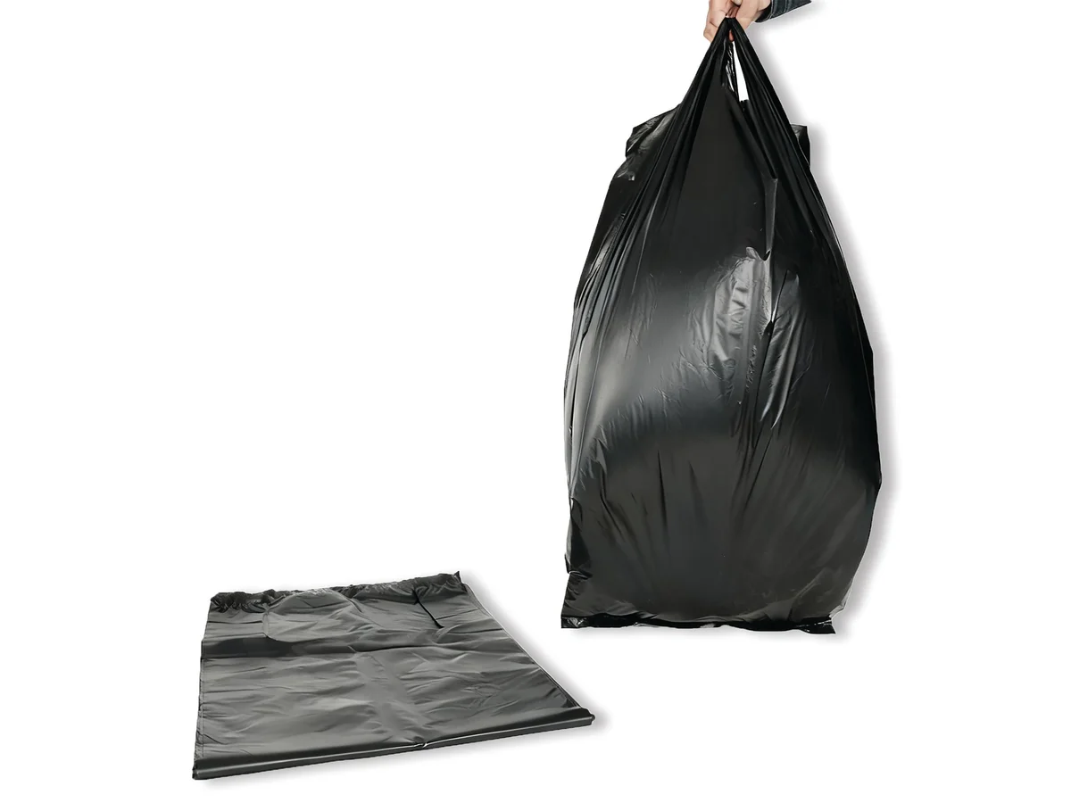 2Work Refuse Sacks Roll Tie Black (Pack of 40) 2W50020 - Image 2