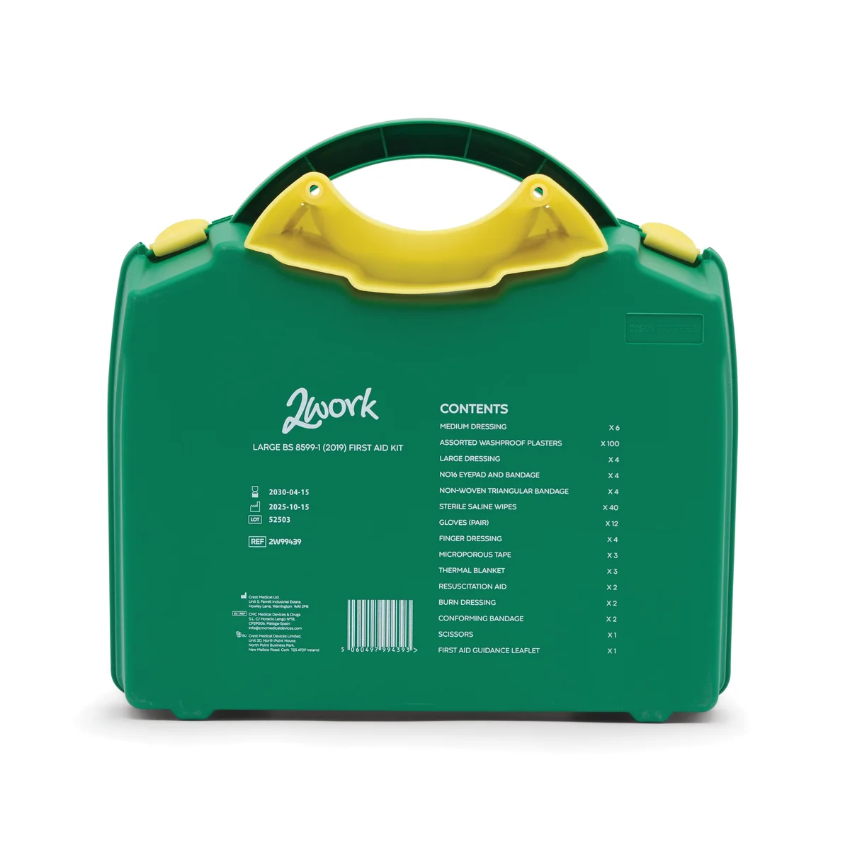 2Work BSI Compliant First Aid Kit Large 2W99439 - Image 3