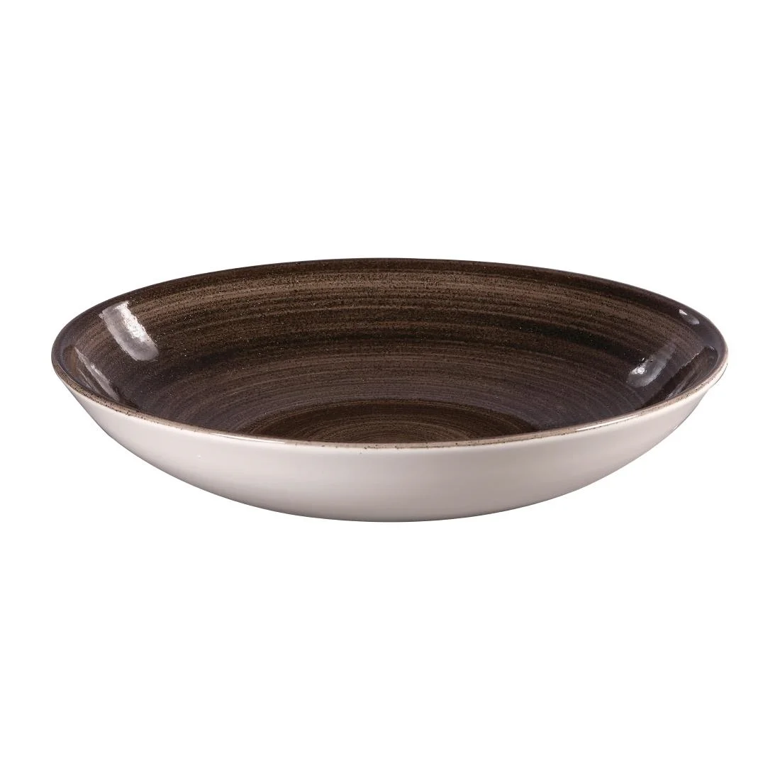 Churchill Stonecast Patina Coupe Bowls Black 248mm