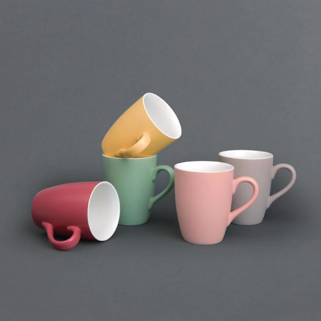 Olympia Matt Pastel Mug Yellow 320ml - Image 2