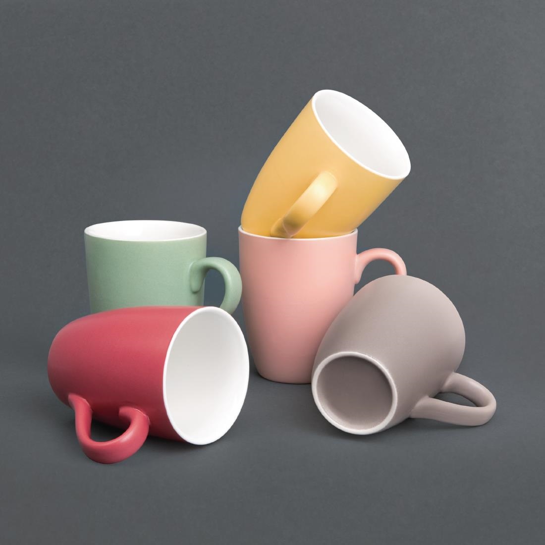 Olympia Matt Pastel Mug Grey 320ml