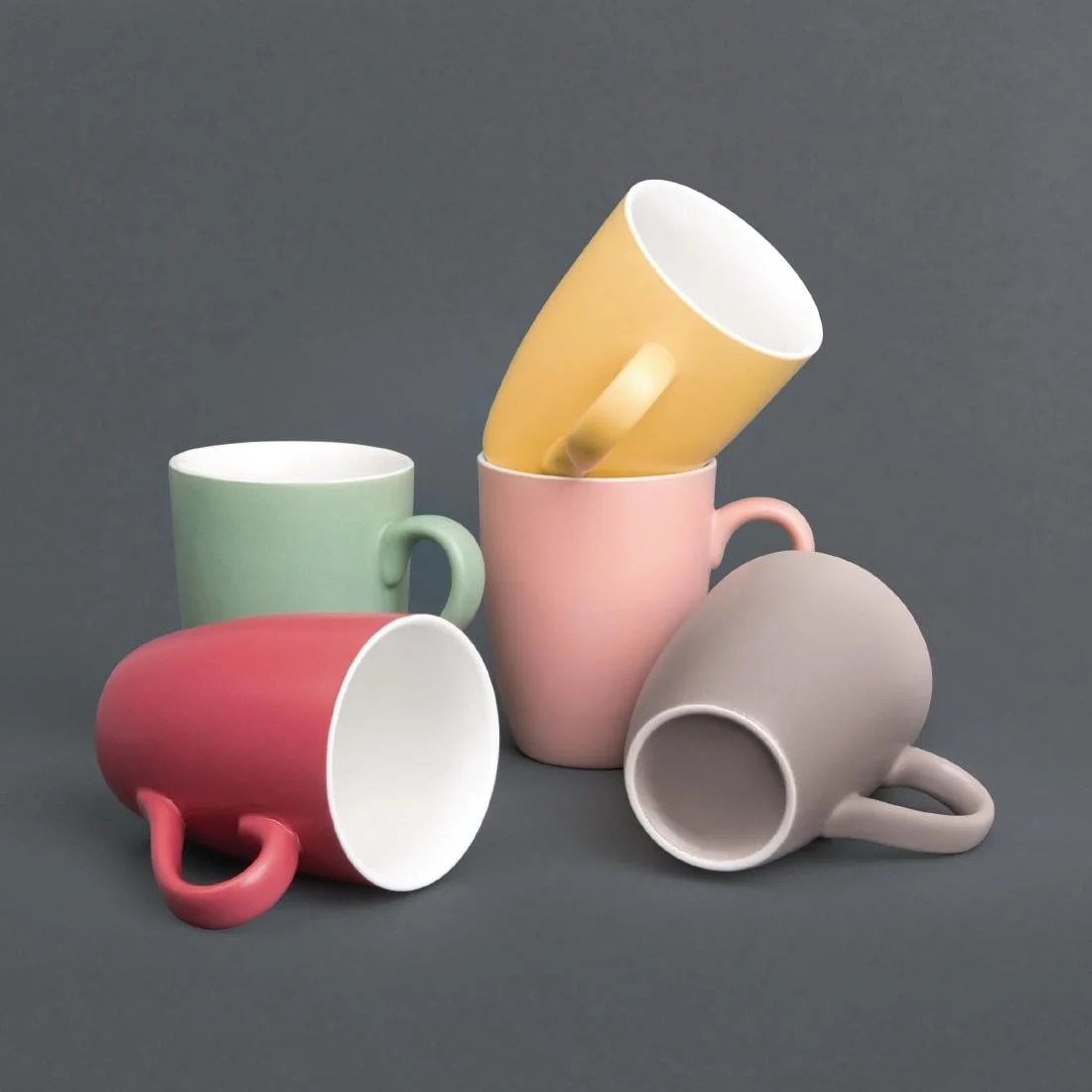 Olympia Matt Pastel Mug Green 320ml - Image 5