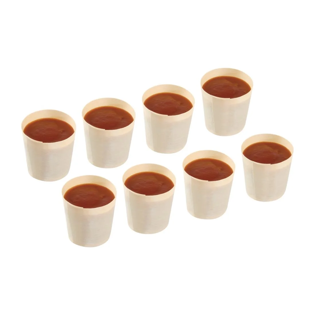Fiesta Compostable Wooden Sauce Pots 38ml / 1.25oz (Pack of 100) - Image 2