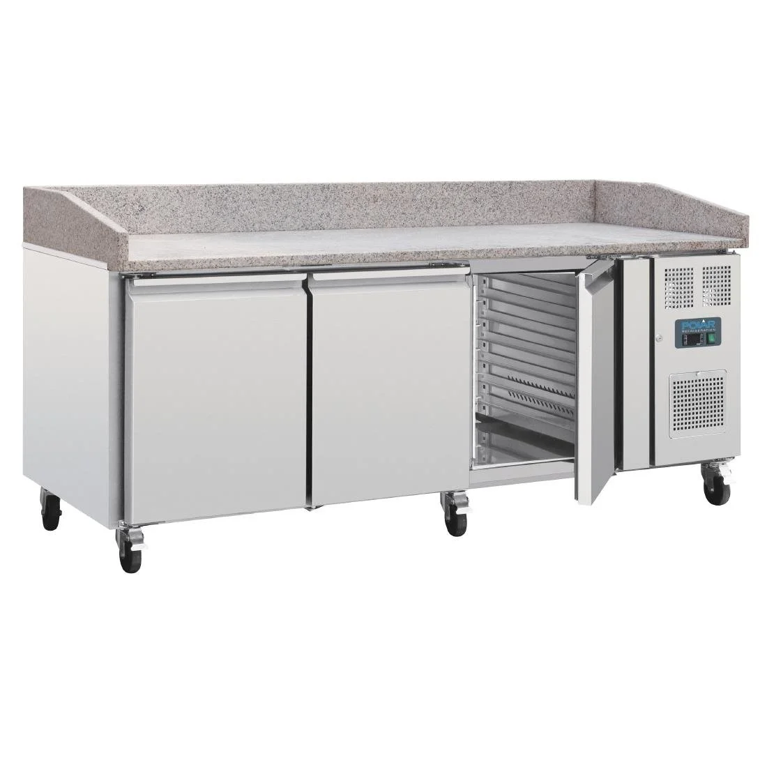 Polar U-Series Bakery Counter Fridge with Granite Top 634Ltr - Image 9