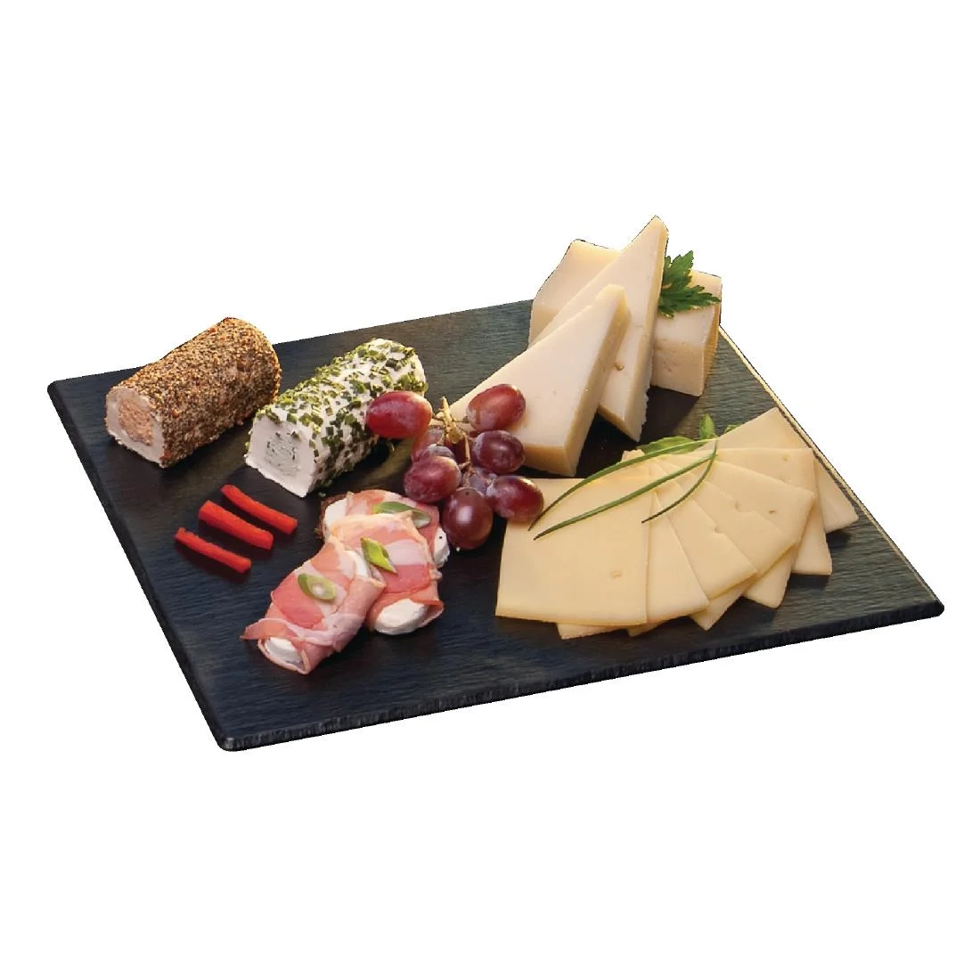 APS 1/2GN Slate Melamine Platter - Image 2