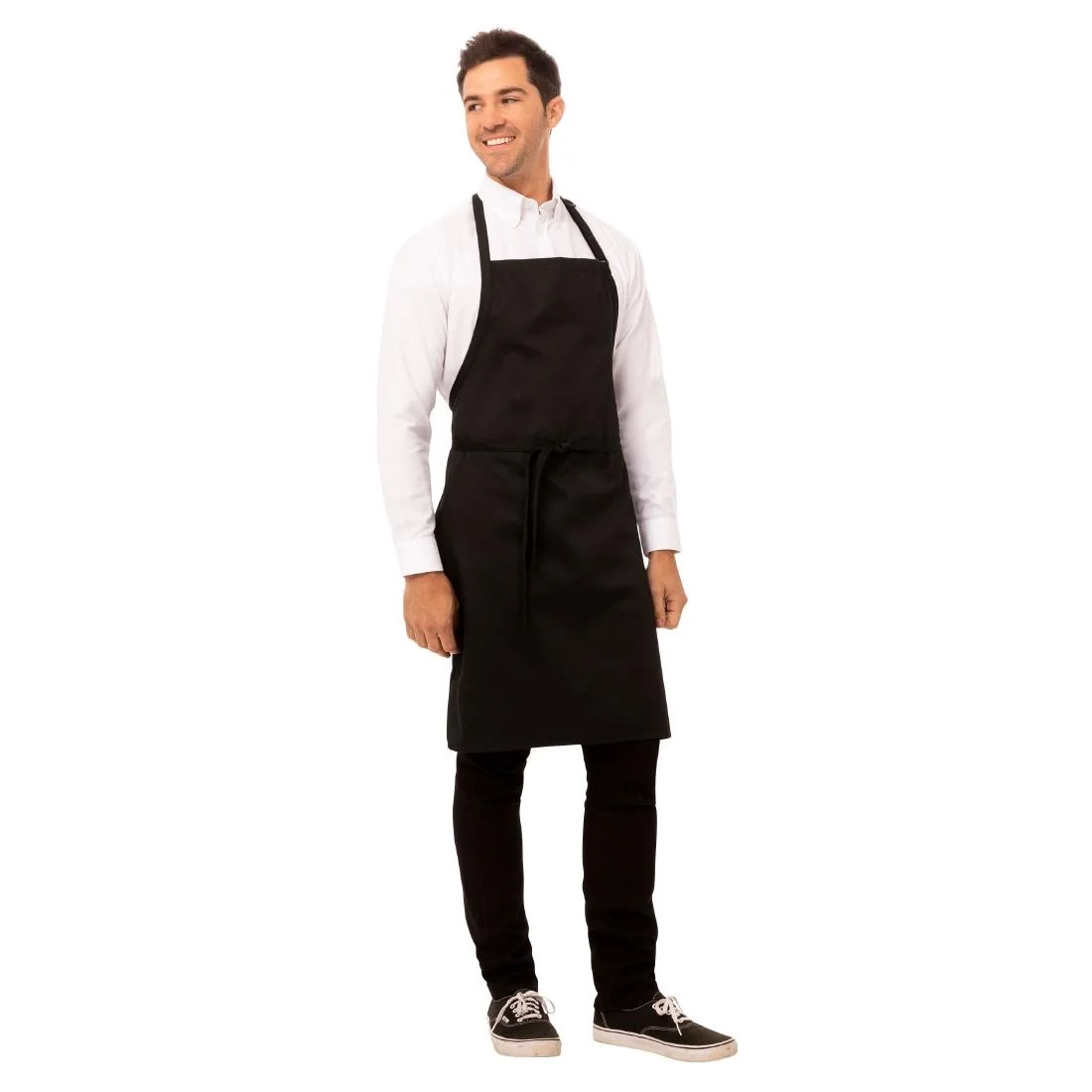 Chef Works Bib Apron Black - Image 4