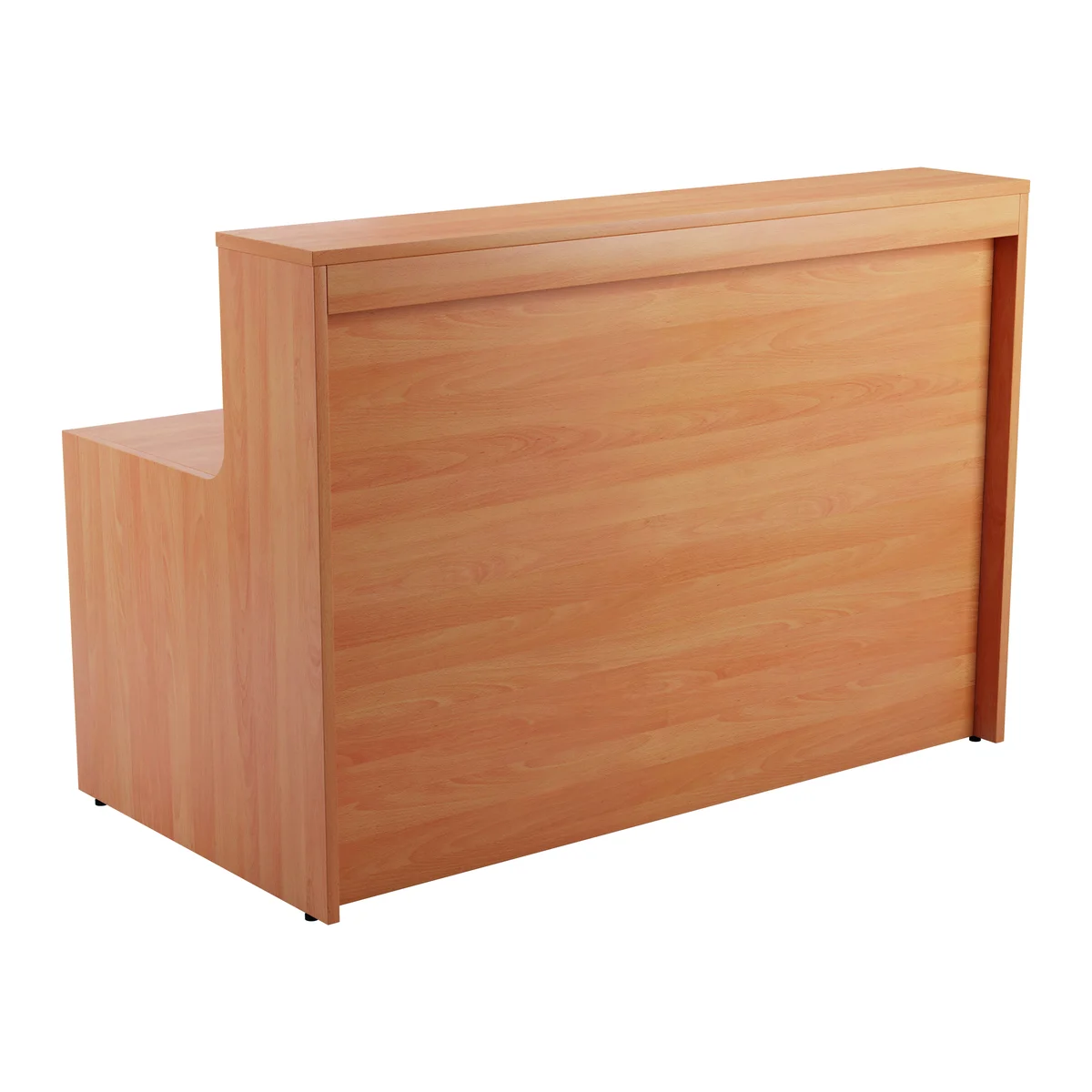 Jemini Reception Unit 1400x800x740mm Beech KF816265 - Image 4